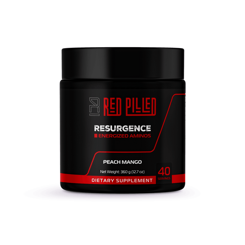 Resurgence - Pre-workout & Aminos (Peach Mango) - 40 Servings - Red Pilled Supplements