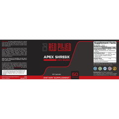 Apex ShredX - 60 Capsules - 60 Servings - Red Pilled Supplements 